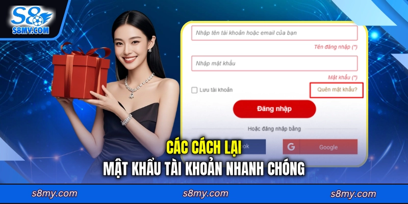 Các cách lại mật khẩu tài khoản nhanh chóng